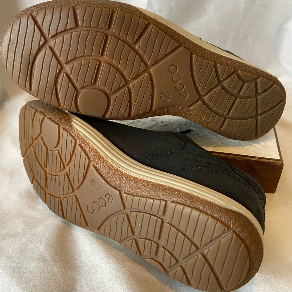 Ecco Hydromax Danish Design Black Leather Athletic Shoe Low-Top US 6-6.5. EU 37 - Picture 7 of 10